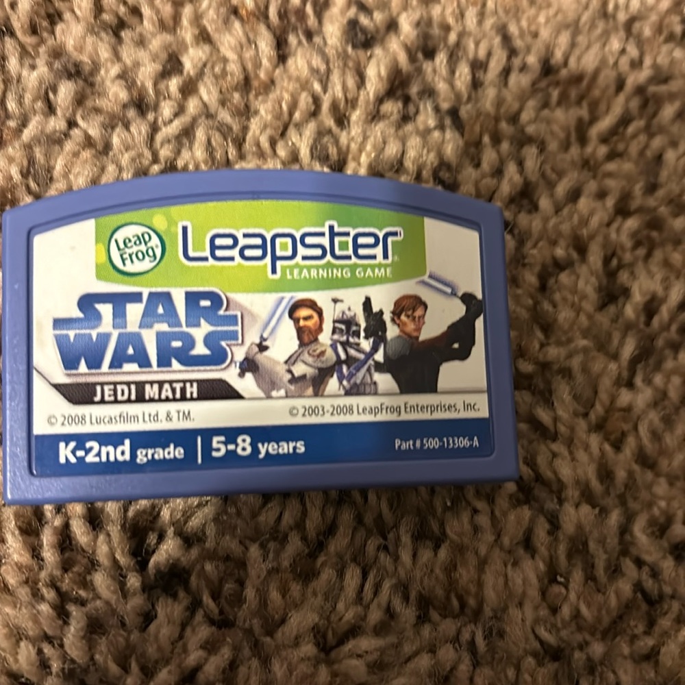 Leapfrog Leapster Star Wars Jedi math game cartridge